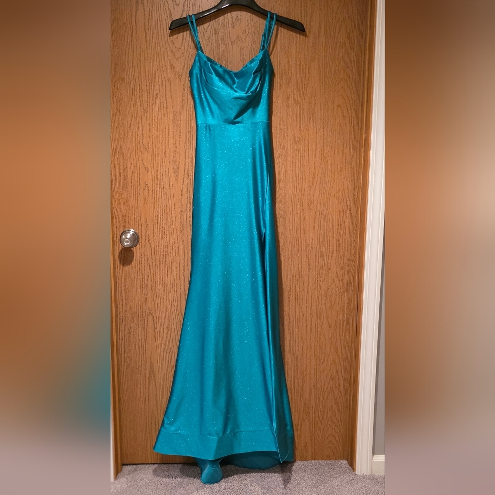 City Studio Teal Formal Dress